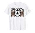 Soccer Mom Trendy Leopard Game Day T-Shirt - Custom Art Print Men Women - T-Shirt, Sweatshirt, Hoodie