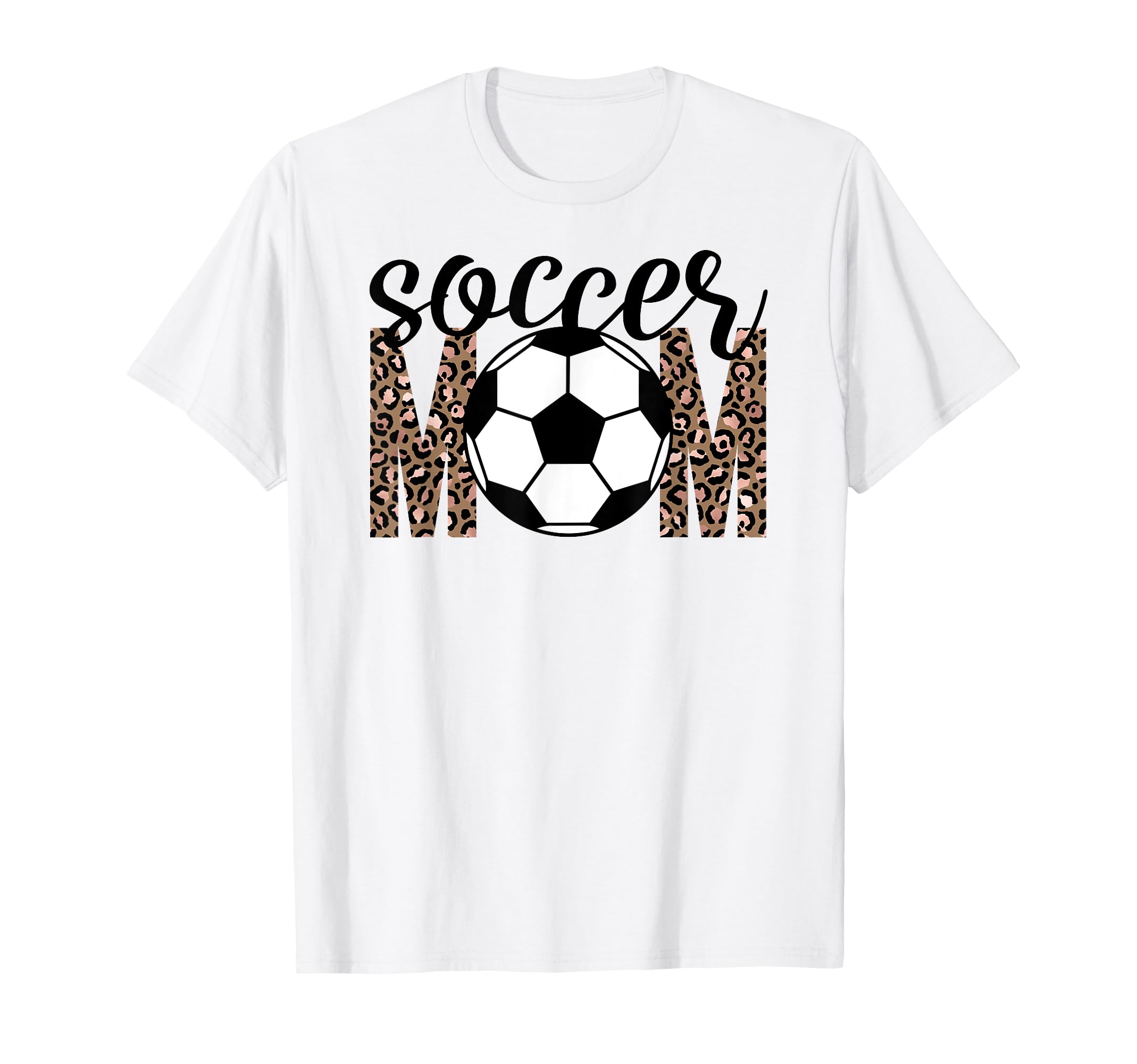 Soccer Mom Trendy Leopard Game Day T-Shirt - Custom Art Print Men Women - T-Shirt, Sweatshirt, Hoodie