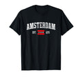 Amsterdam Flag Est 1275 Netherlands T-Shirt - Streetwear Style Men Women - T-Shirt, Sweatshirt, Hoodie