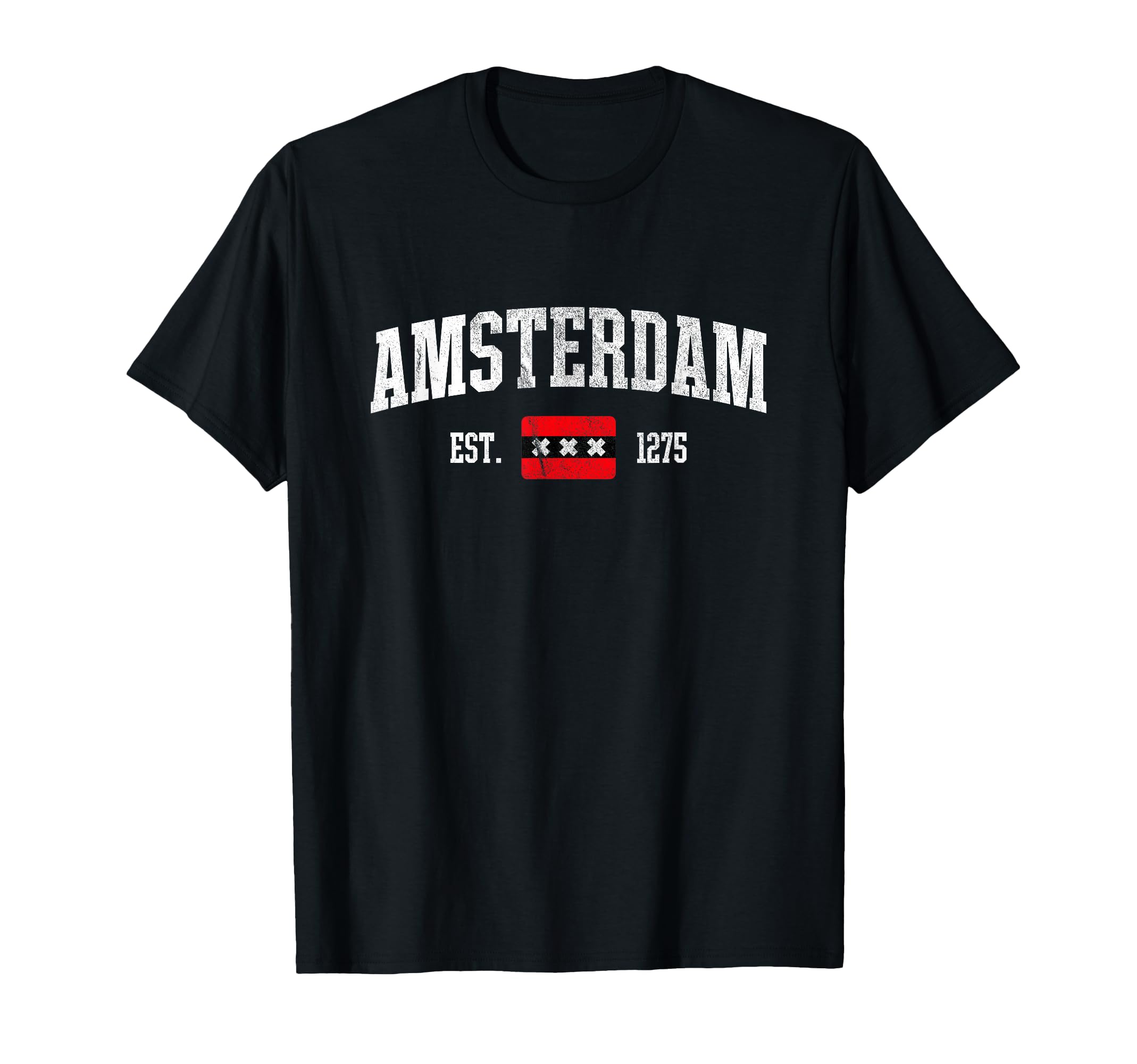 Amsterdam Flag Est 1275 Netherlands T-Shirt - Streetwear Style Men Women - T-Shirt, Sweatshirt, Hoodie