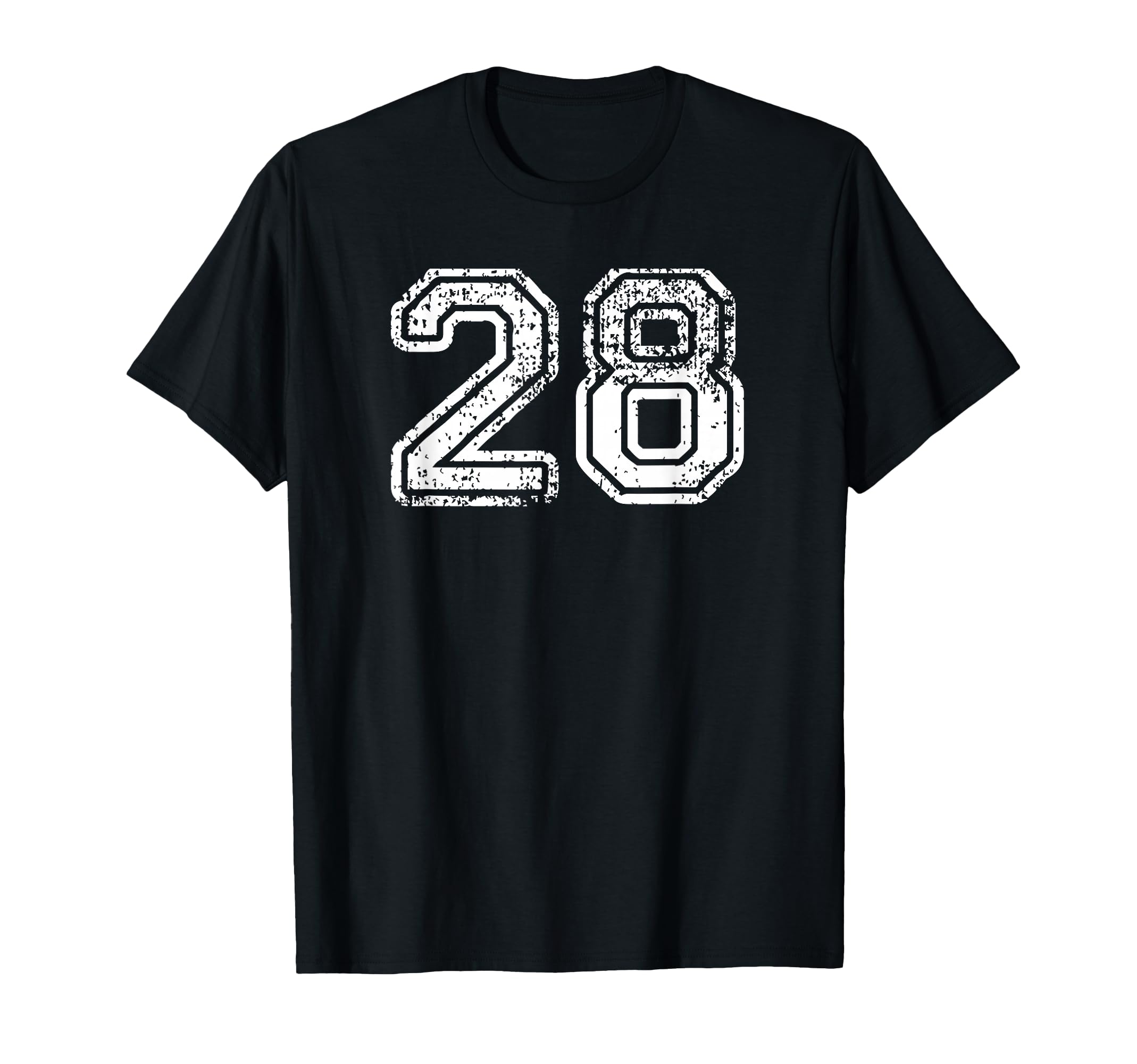 Number 28 Baseball Football T-Shirt - Casual Everyday Wear for Adults - T-Shirt, Sweatshirt, Hoodie