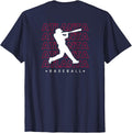 Atlanta Baseball Minimalist Backprint Retro Lover - Adult & Kids T-Shirts, Sweatshirts & Hoodies apparel design preview 1