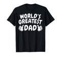 1 Dad Number 1 Dad Worlds Greatest Dad T-Shirt - Minimalist Print Men Women - T-Shirt, Sweatshirt, Hoodie