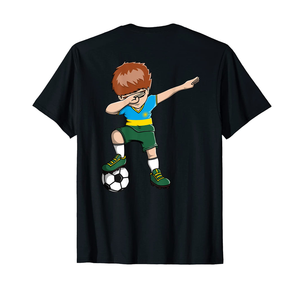 Dabbing Soccer Rwanda Jersey T-Shirt - Fun Novelty Design for Adults - T-Shirt, Sweatshirt, Hoodie