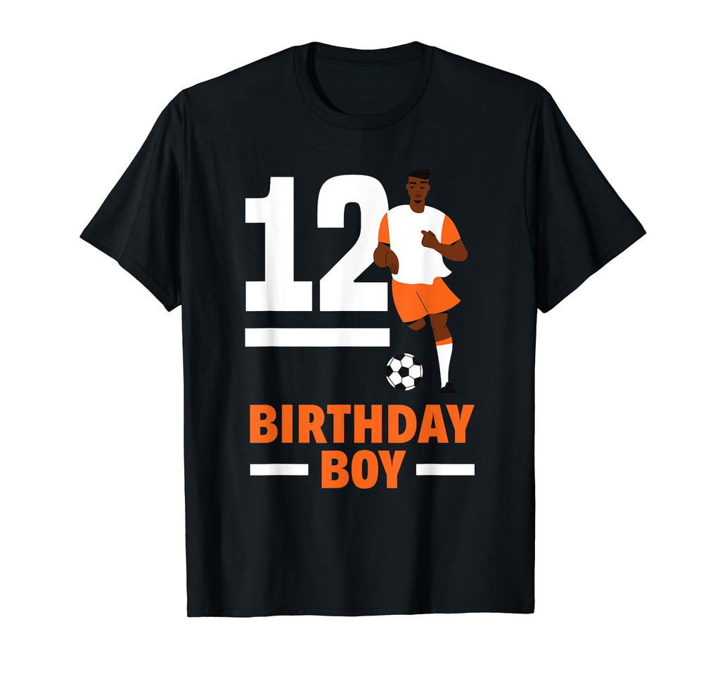 12Th Birthday 12 Years Soccer Football T-Shirt - Trendy Graphic Men Women - T-Shirt, Sweatshirt, Hoodie