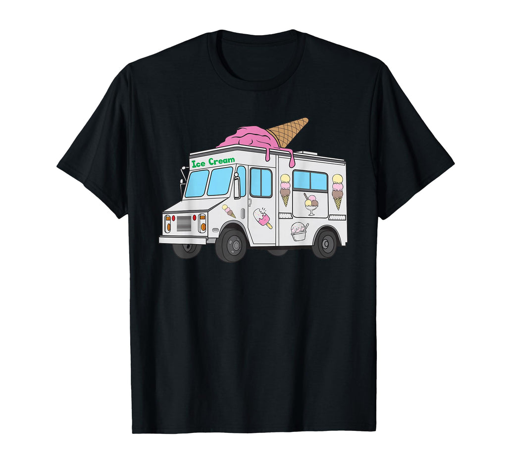 Funny Nostalgic Ice Cream Truck T-Shirt - Custom Art Print for Adults - T-Shirt, Sweatshirt, Hoodie