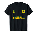 Australia Team Sports Number 11 Soccer T-Shirt - Graphic Print Unisex - T-Shirt, Sweatshirt, Hoodie