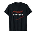 6 4 3 2 Double Play Baseball Player T-Shirt - Minimalist Print Men Women - T-Shirt, Sweatshirt, Hoodie