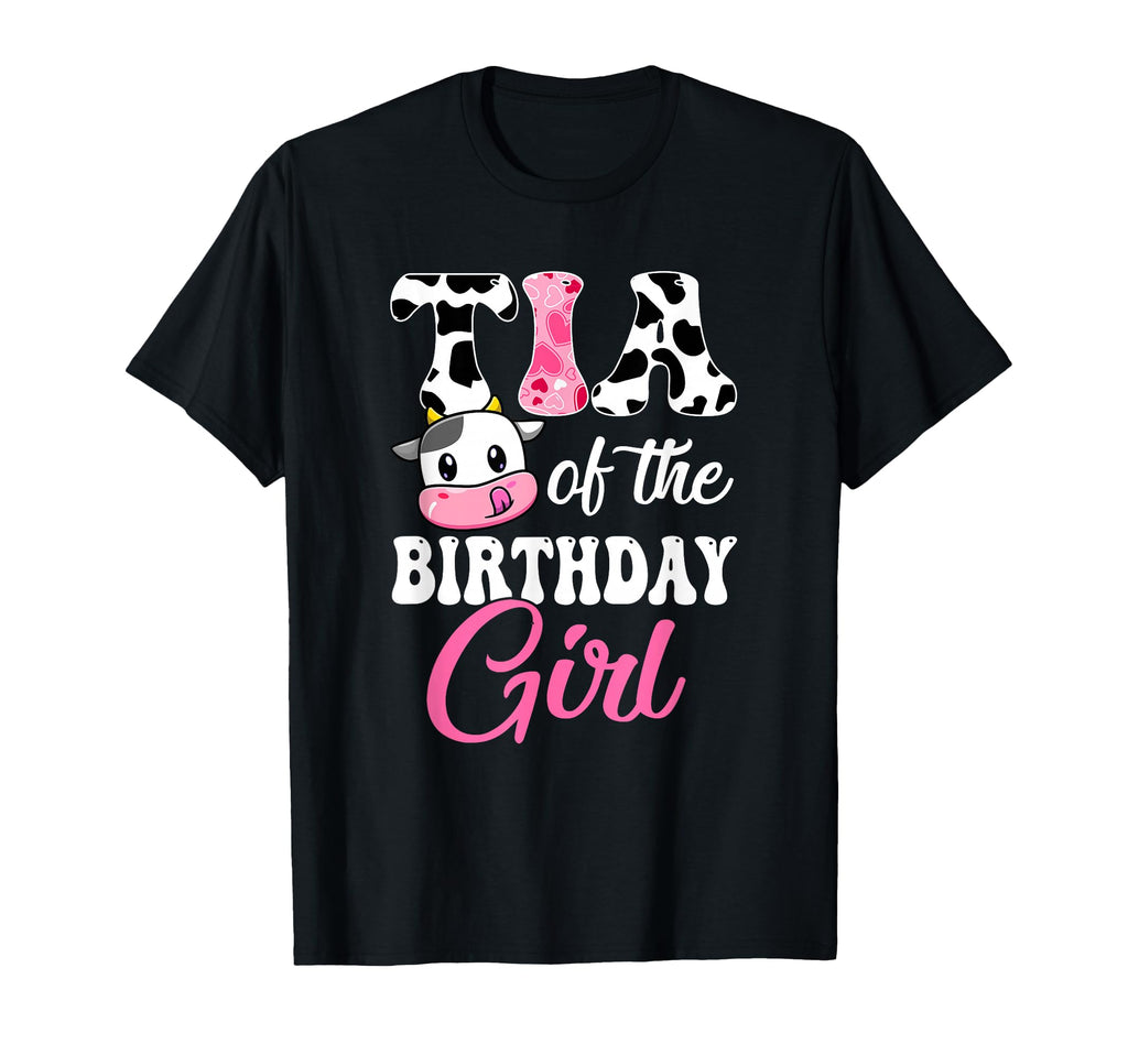 Tia Birthday Farm Cow 1St Birthday T-Shirt - Custom Art Print for Adults - T-Shirt, Sweatshirt, Hoodie