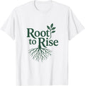 Root to Rise Inspirational Growth Quote Vintage - Adult & Kids T-Shirts, Sweatshirts & Hoodies apparel design preview 1