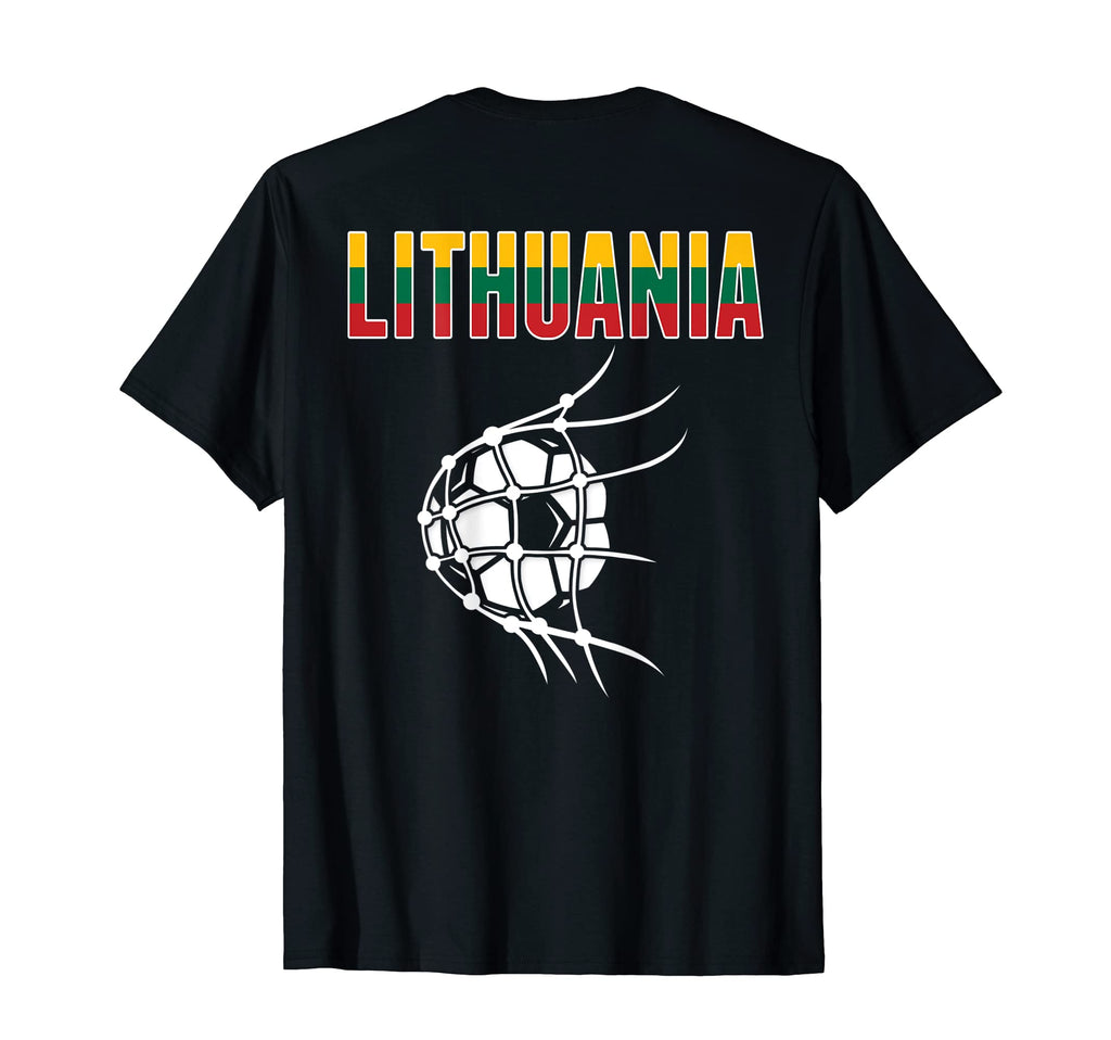 Lithuania Soccer Ball Net Support T-Shirt - Fun Novelty Design Unisex - T-Shirt, Sweatshirt, Hoodie