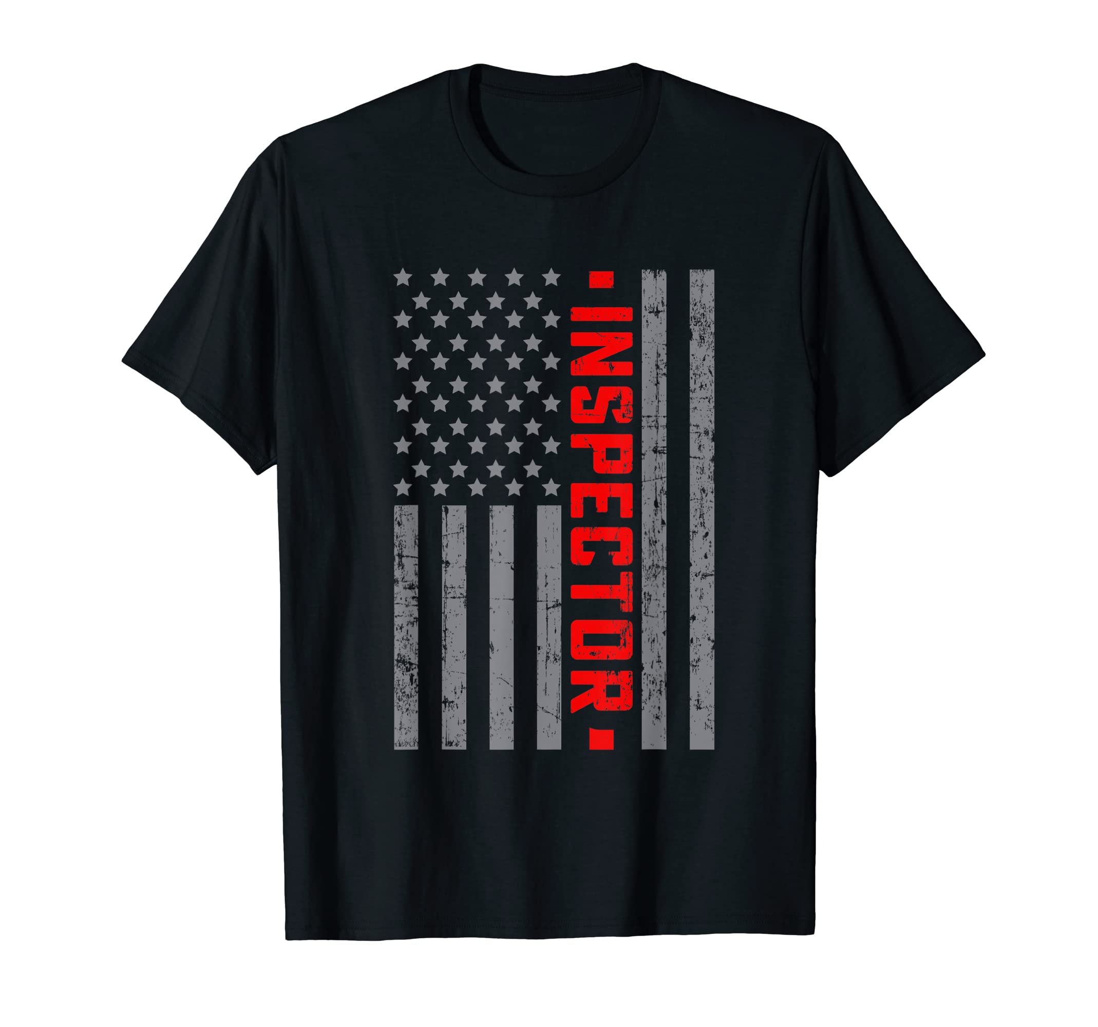 American Flag Inspector Us Flag Dad T-Shirt - Custom Art Print for Adults - T-Shirt, Sweatshirt, Hoodie