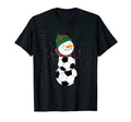 Funny Soccer Ball Snowman Winter Hat T-Shirt - Graphic Print Men Women - T-Shirt, Sweatshirt, Hoodie