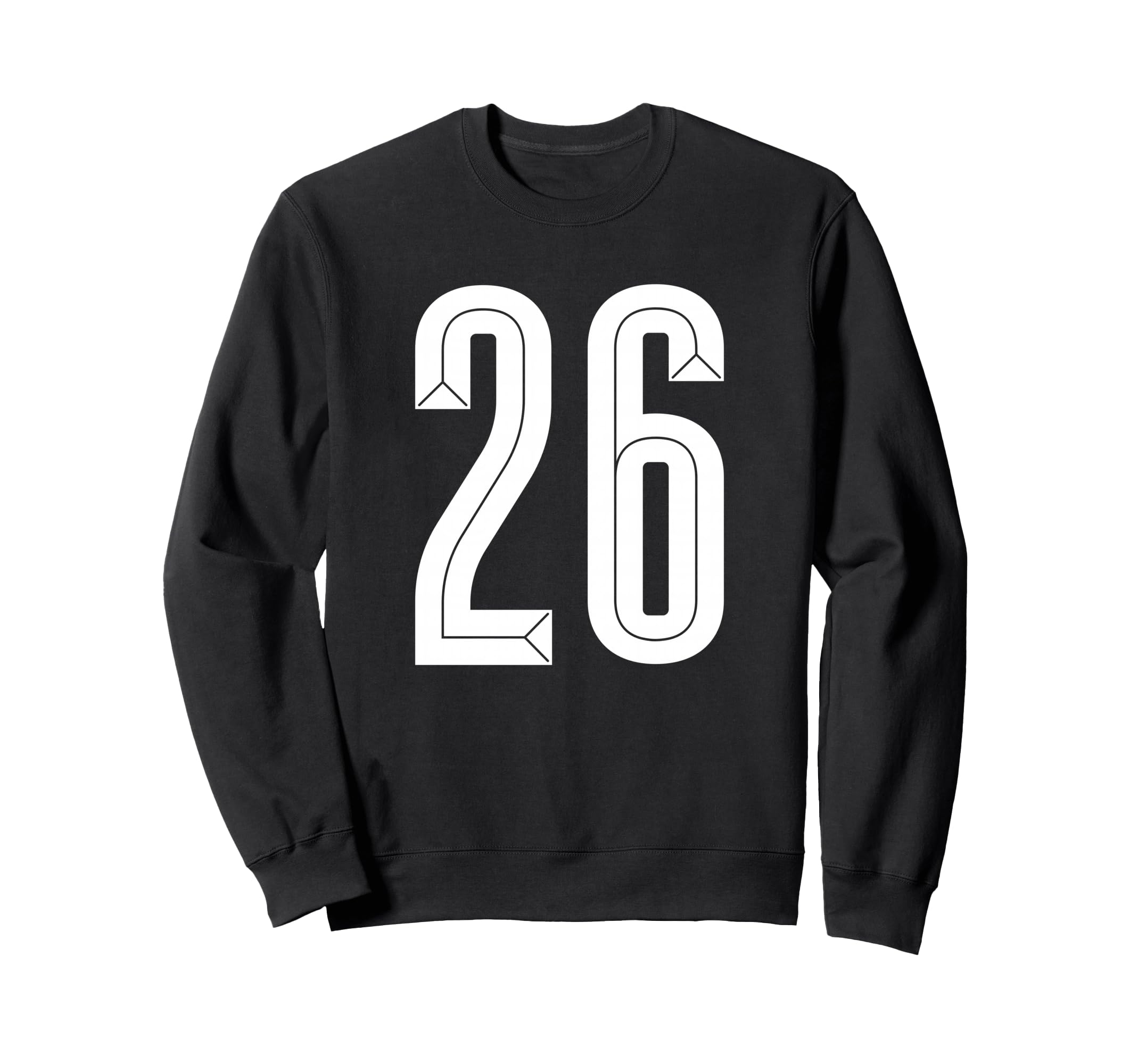 26 White Number 26 Sports Fan Sweatshirt - Custom Art Print Men Women - T-Shirt, Sweatshirt, Hoodie