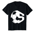 Number 5 Years Soccer 5Th Birthday T-Shirt - Custom Art Print Men Women - T-Shirt, Sweatshirt, Hoodie