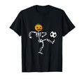 Pumpkin Skeleton Soccer Player T-Shirt - Casual Everyday Wear Unisex - T-Shirt, Sweatshirt, Hoodie