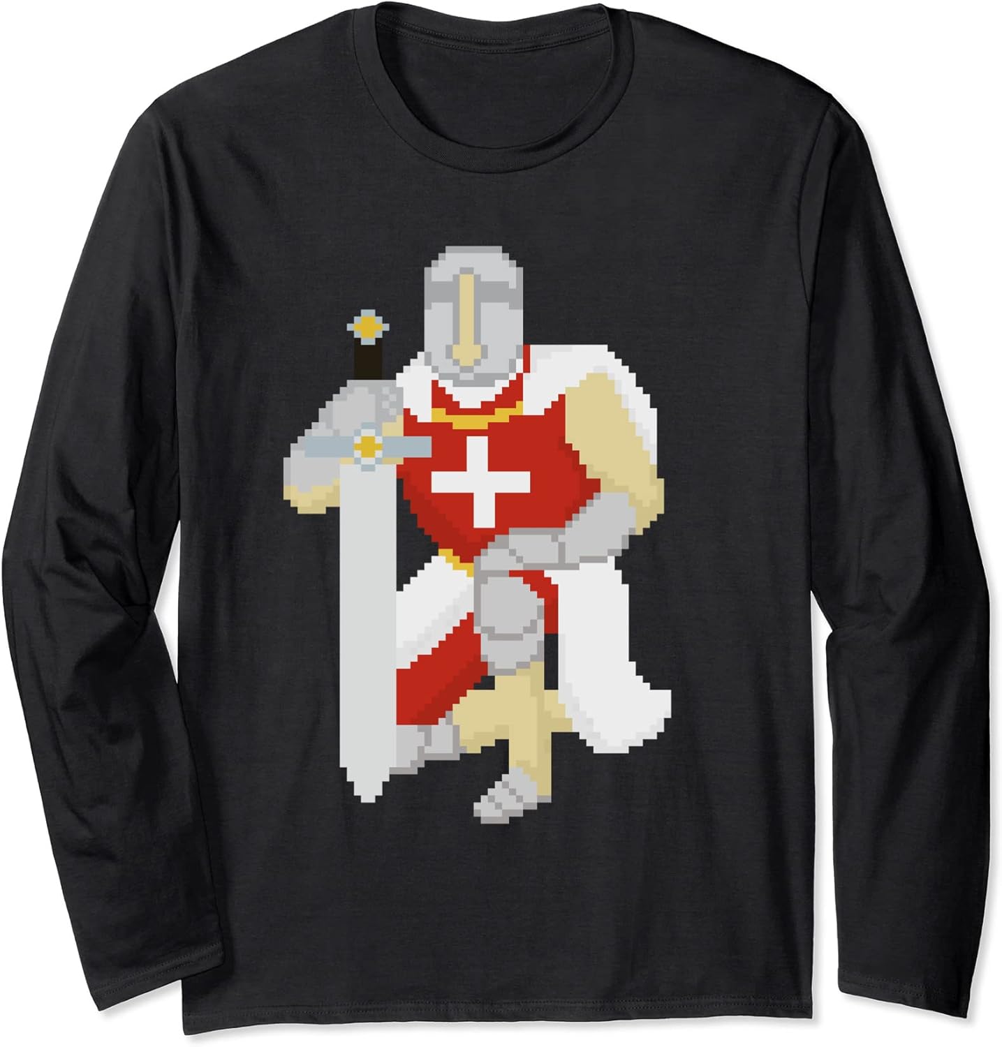 Pixel Art Knight - Adult & Kids T-Shirts, Sweatshirts & Hoodies apparel design preview 1