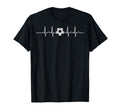 Heartbeat Soccer Player Ball Soccer T-Shirt - Aesthetic Graphic Men Women - T-Shirt, Sweatshirt, Hoodie