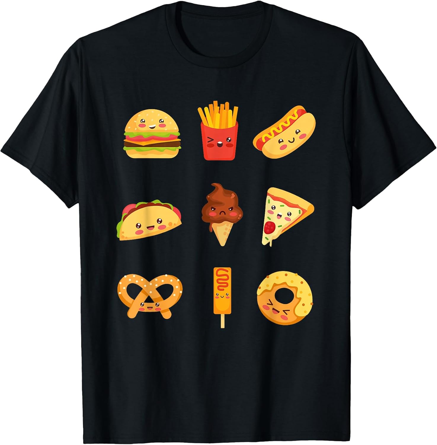 Cute Kawaii food collection for lovers - Adult & Kids T-Shirts, Sweatshirts & Hoodies apparel design preview 1