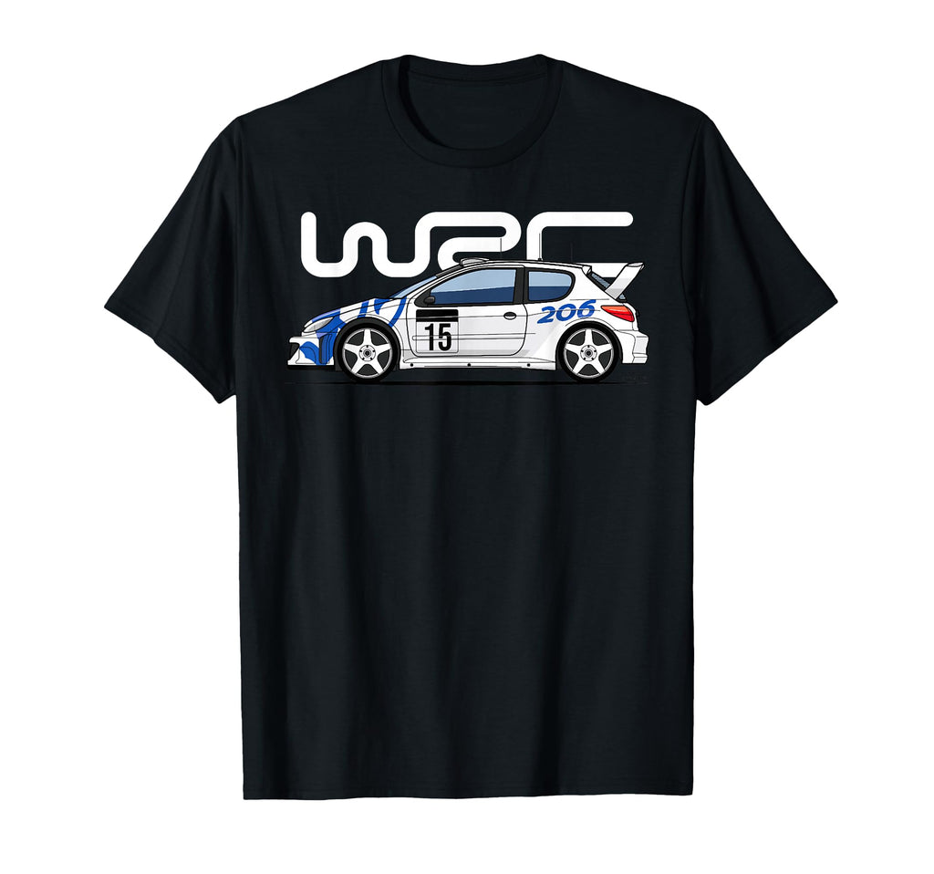 206 Wrc World Rally Sports Car T-Shirt - Unique Graphic Men Women - T-Shirt, Sweatshirt, Hoodie