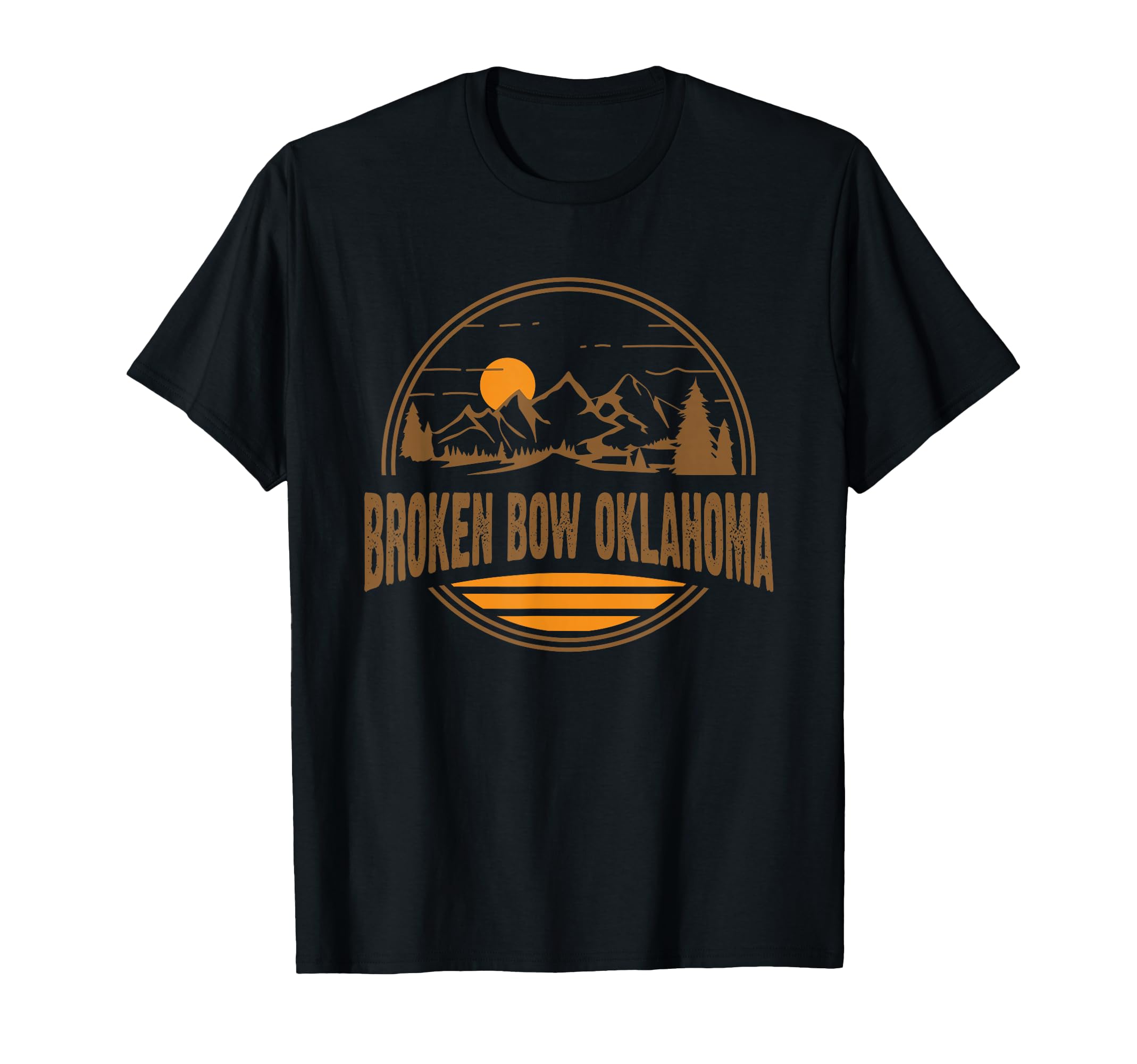 Broken Bow Oklahoma Mountain Hiking T-Shirt - Minimalist Print for Adults - T-Shirt, Sweatshirt, Hoodie