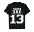 Custom Proud Dad Softball Player T-Shirt - Custom Art Print for Adults - T-Shirt, Sweatshirt, Hoodie