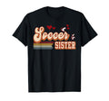 Soccer Sister Heart Soccer Family T-Shirt - Casual Everyday Wear Men Women - T-Shirt, Sweatshirt, Hoodie