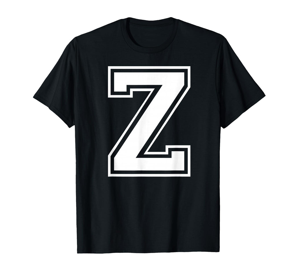 Letter Z Capital Alphabet College T-Shirt - Streetwear Style for Adults - T-Shirt, Sweatshirt, Hoodie