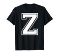 Letter Z Capital Alphabet College T-Shirt - Streetwear Style for Adults - T-Shirt, Sweatshirt, Hoodie