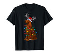 Irish Setter Lights Santa Hat Reindeer T-Shirt - Fun Novelty Design Unisex - T-Shirt, Sweatshirt, Hoodie