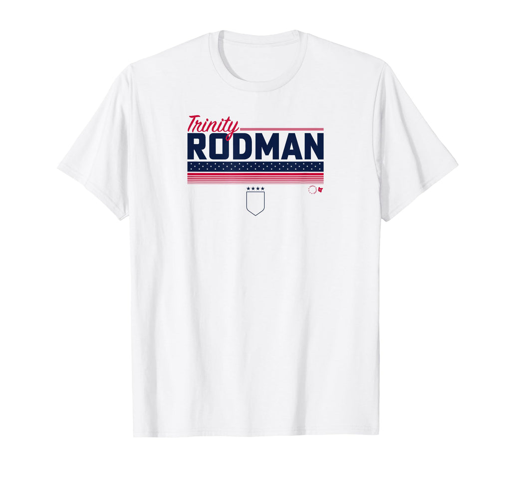 Trinity Rodman Stripe Uswntpa Usa Soccer T-Shirt - Custom Art Print Unisex - T-Shirt, Sweatshirt, Hoodie
