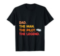 Dad Pilot Legend T-Shirt - Trendy Graphic Men Women - T-Shirt, Sweatshirt, Hoodie
