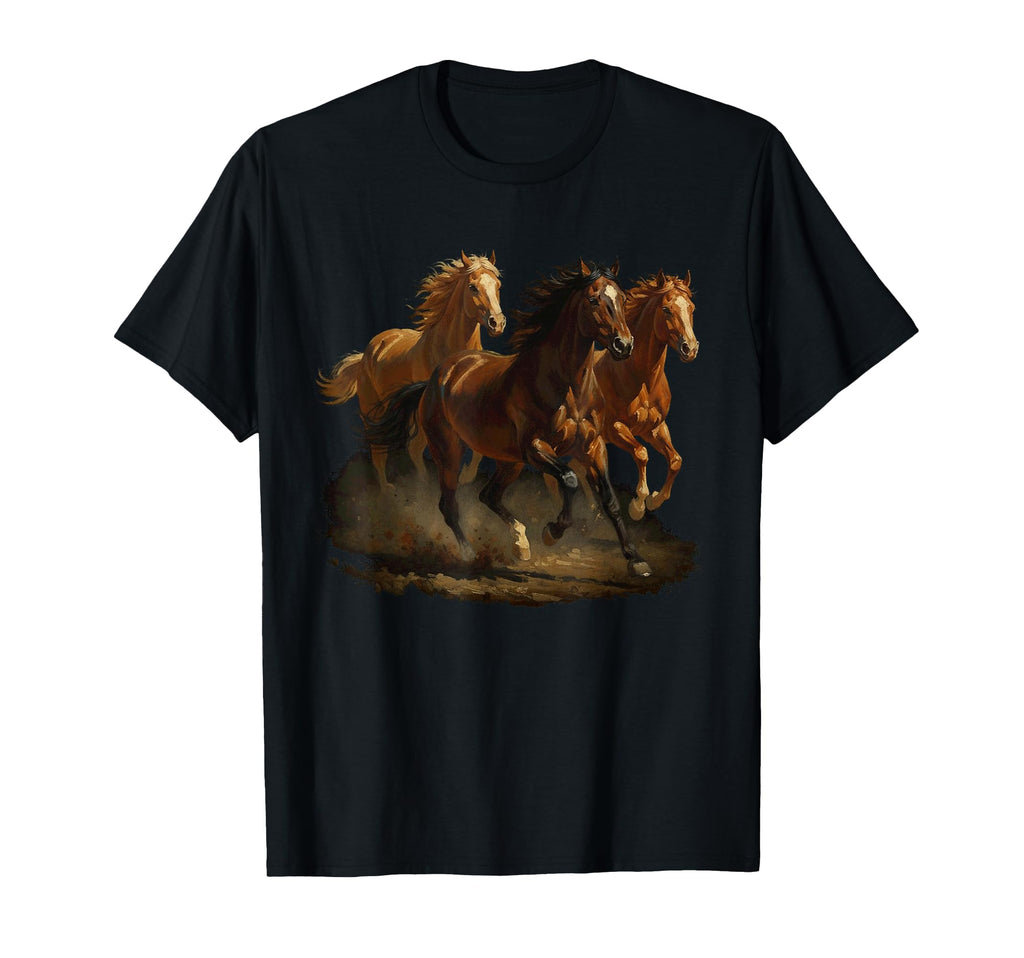 Wild Horse 80S 90S Western Grunge T-Shirt - Fun Novelty Design Unisex - T-Shirt, Sweatshirt, Hoodie