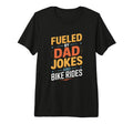 Mens Fueled Dad Jokes And Bike Rides T-Shirt - Custom Art Print Unisex - T-Shirt, Sweatshirt, Hoodie