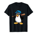 Penguin Baseball Panda Playing Baseball T-Shirt - Trendy Graphic Unisex - T-Shirt, Sweatshirt, Hoodie
