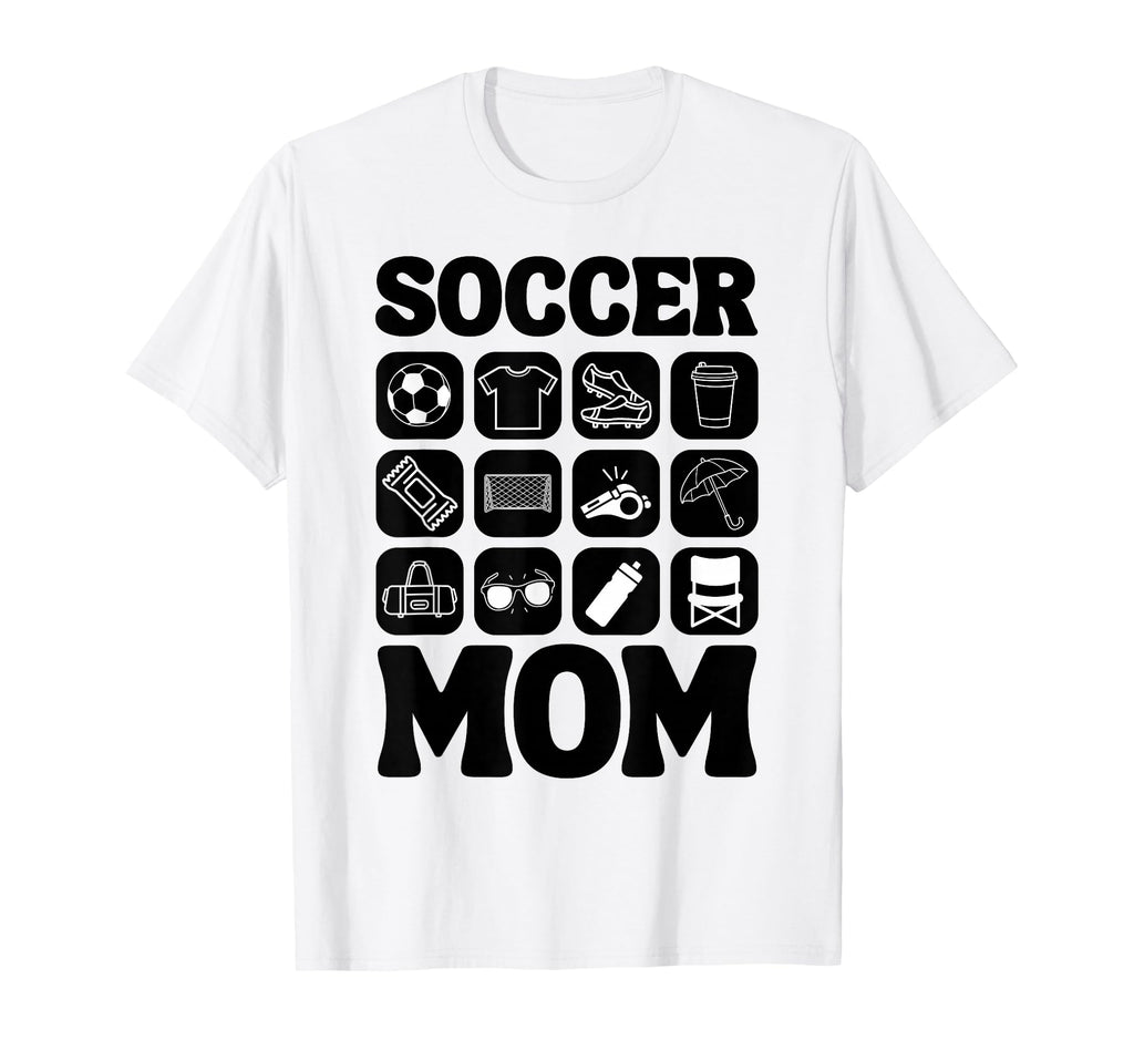 Soccer Mom Icons Soccer T-Shirt - Graphic Print Unisex - T-Shirt, Sweatshirt, Hoodie