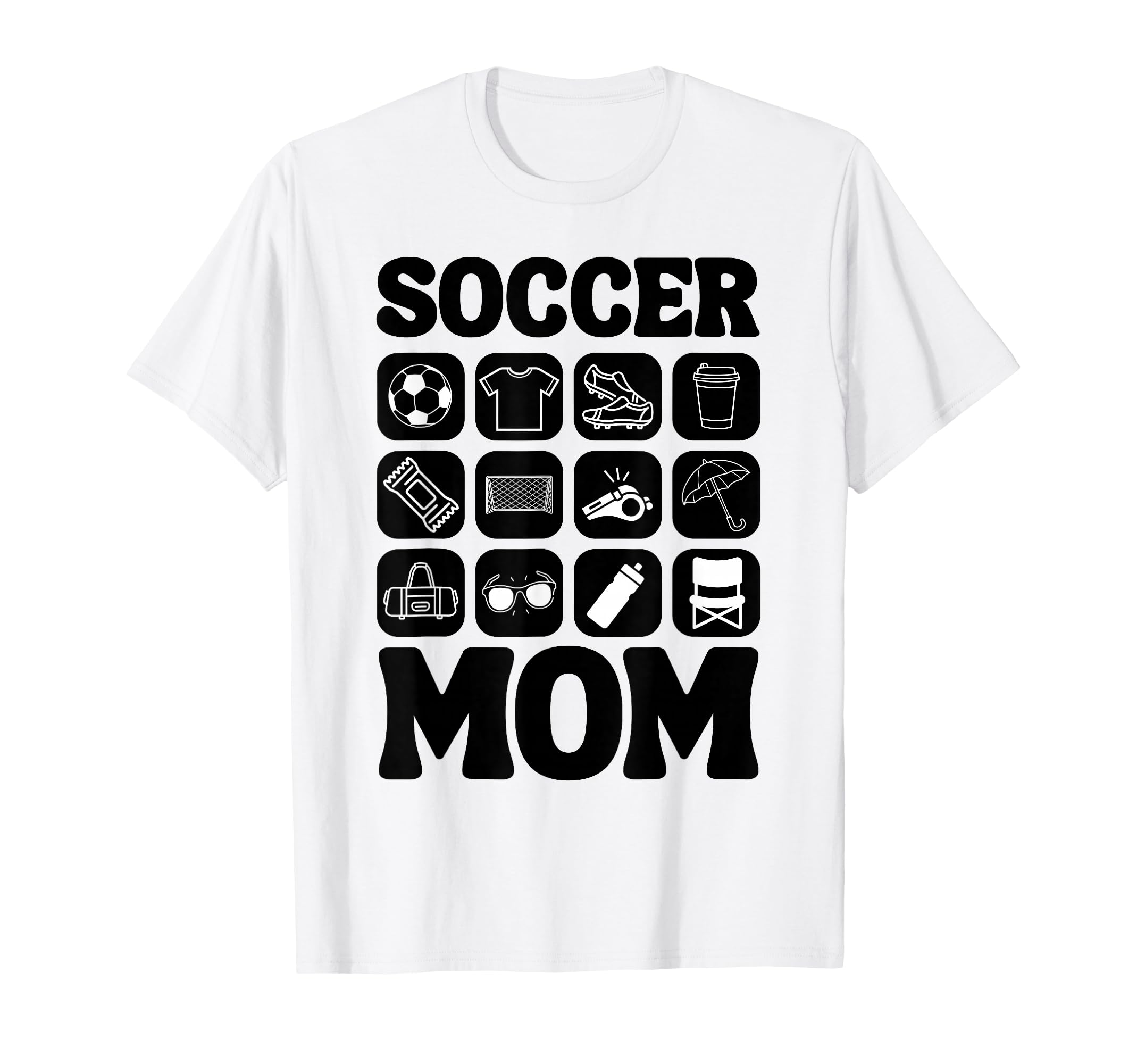 Soccer Mom Icons Soccer T-Shirt - Graphic Print Unisex - T-Shirt, Sweatshirt, Hoodie