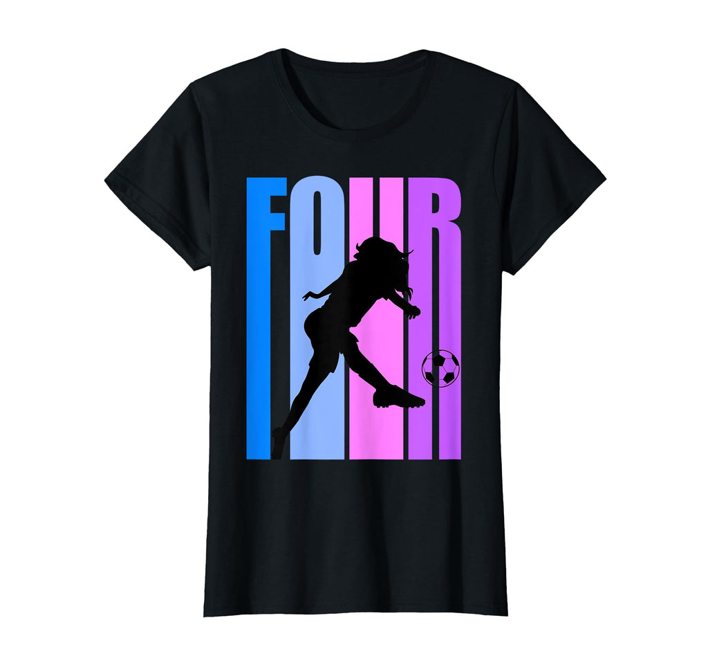 4Th Soccer Birthday Goals Score Plays T-Shirt - Fun Novelty Design Unisex - T-Shirt, Sweatshirt, Hoodie