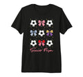 Soccer Bow Soccer Mom Tri Blend T-Shirt - Streetwear Style Men Women - T-Shirt, Sweatshirt, Hoodie