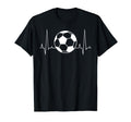 Soccer Player Lover Heartbeat T-Shirt - Casual Everyday Wear for Adults - T-Shirt, Sweatshirt, Hoodie