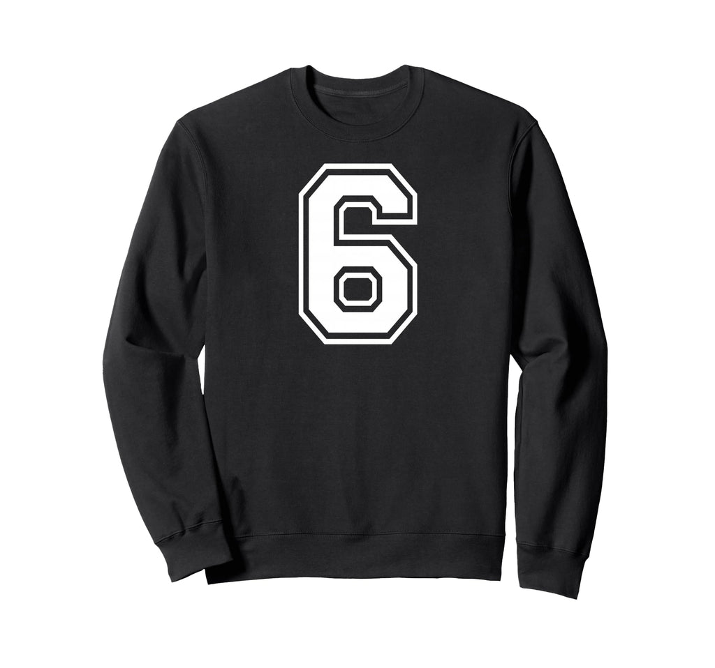 6 Number Six Team Sports Matching Sweatshirt - Minimalist Print Unisex - T-Shirt, Sweatshirt, Hoodie