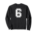 6 Number Six Team Sports Matching Sweatshirt - Minimalist Print Unisex - T-Shirt, Sweatshirt, Hoodie