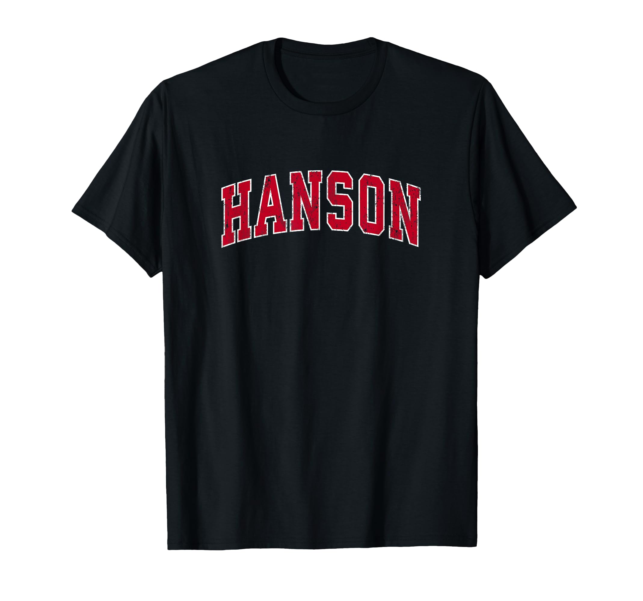 Hanson Massachusetts Ma Sports Red T-Shirt - Fun Novelty Design Men Women - T-Shirt, Sweatshirt, Hoodie
