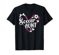 Soccer Aunt Heart Aunt Soccer T-Shirt - Fun Novelty Design for Adults - T-Shirt, Sweatshirt, Hoodie