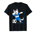 Dabbing Husky Dog Honduras Football T-Shirt - Aesthetic Graphic Unisex - T-Shirt, Sweatshirt, Hoodie