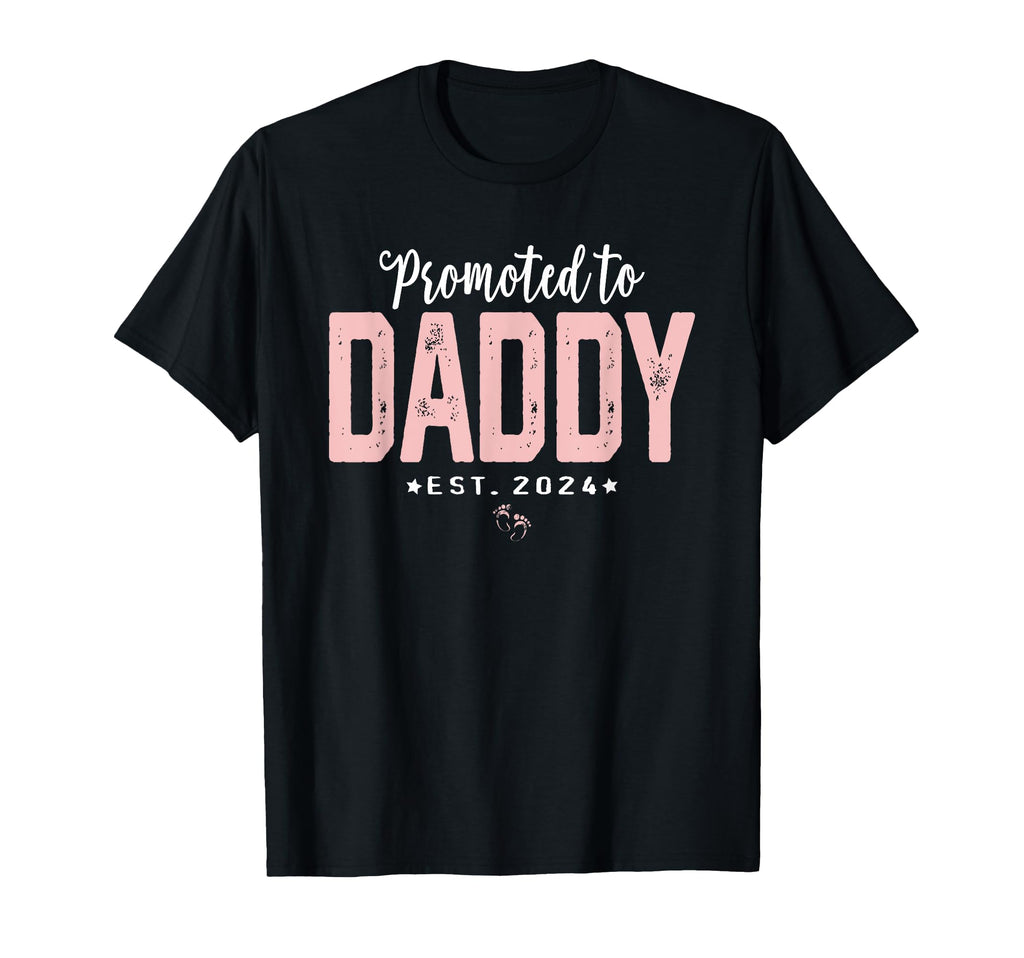 Dad Est 2024 First Fathers Day T-Shirt - Aesthetic Graphic Men Women - T-Shirt, Sweatshirt, Hoodie