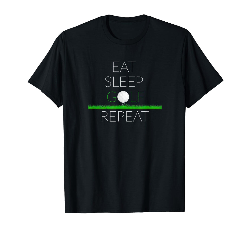Eat Sleep Golf Repeat Golf T-Shirt - Minimalist Print for Adults - T-Shirt, Sweatshirt, Hoodie