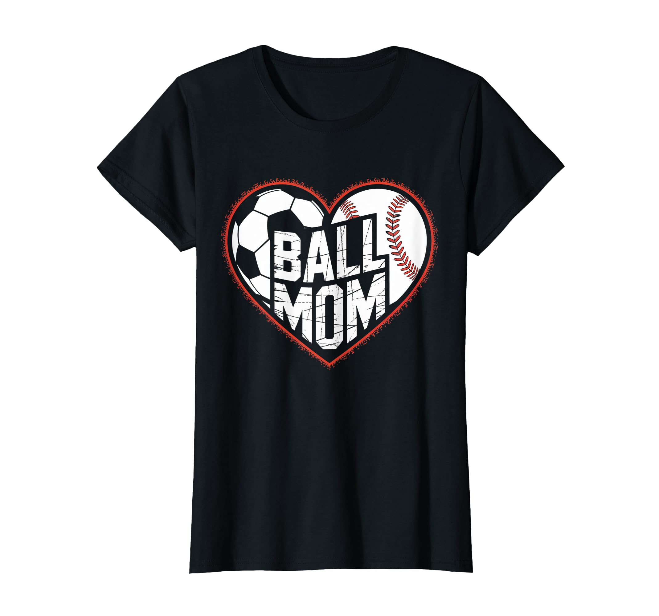 Mom Both Soccer Baseball Sports Mom T-Shirt - Custom Art Print Unisex - T-Shirt, Sweatshirt, Hoodie