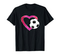 I Love Soccer Heart Ball Teens T-Shirt - Trendy Graphic for Adults - T-Shirt, Sweatshirt, Hoodie