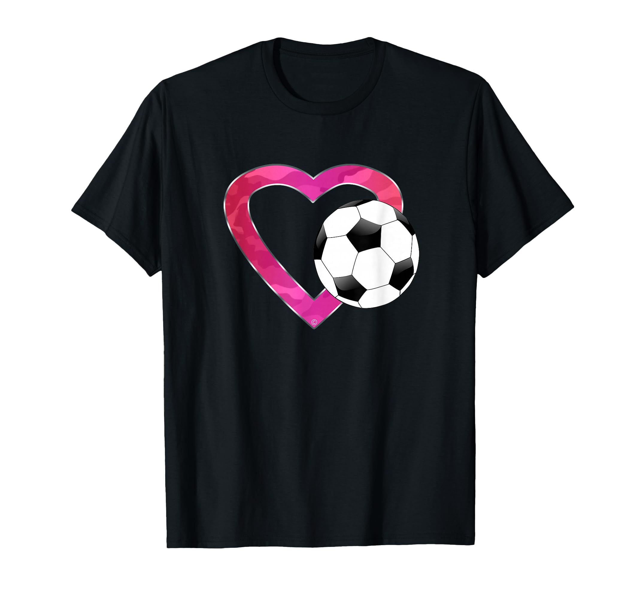 I Love Soccer Heart Ball Teens T-Shirt - Trendy Graphic for Adults - T-Shirt, Sweatshirt, Hoodie